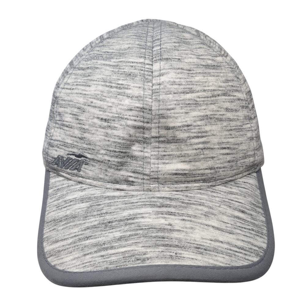 Avia Strapback Hat Heather Gray One Size Adjustable Embroidered 6 Panel